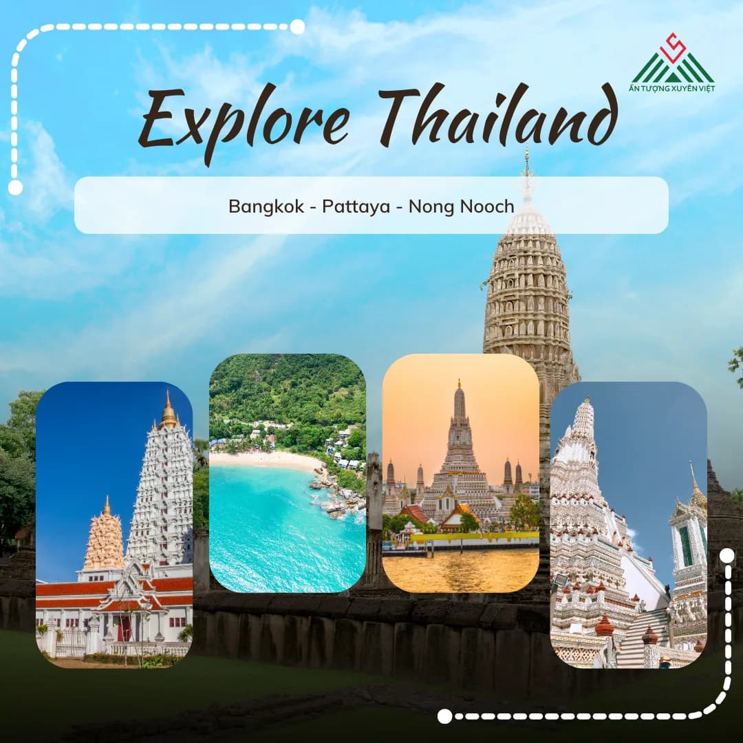 Hà Nội - Bankok - Pattaya - Nong Nooch 5 ngày 4 đêm