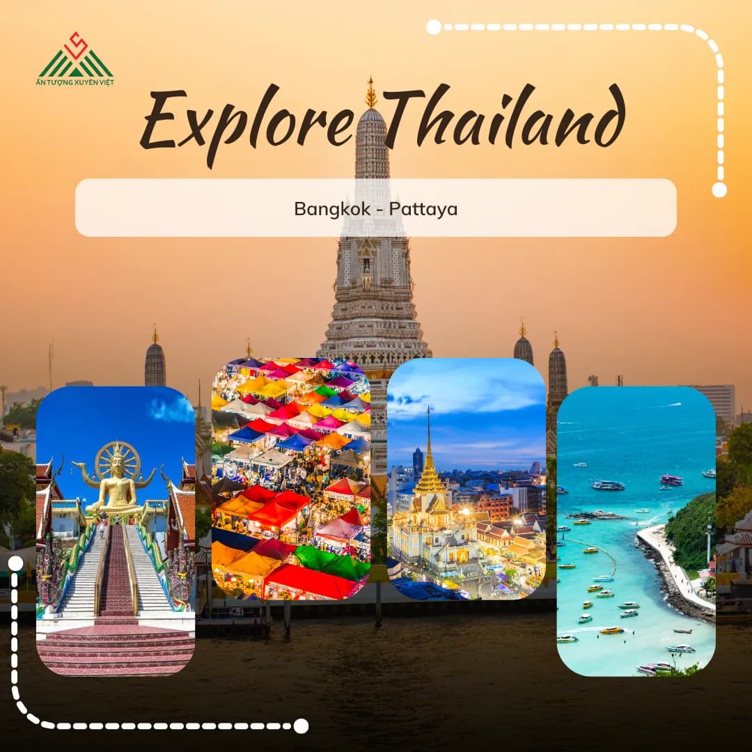 Hà Nội - Bangkok - Pattaya - Hà Nội 5 ngày 4 đêm