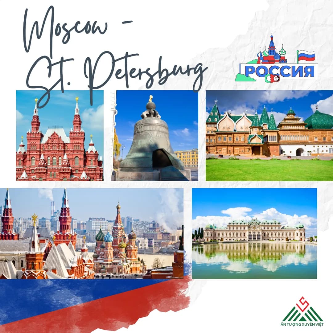 HÀ NỘI – MOSCOW – ST. PETERSBURG – HÀ NỘI